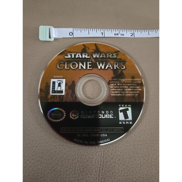Star Wars: The Clone Wars Disc Only (Nintendo GameCube, 2002) 2" Round Pre-owned - Picture 3 of 4